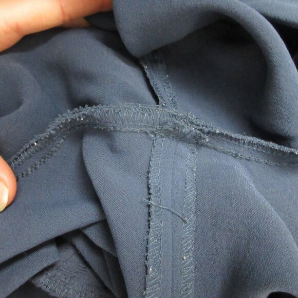 Aritzia Wilfred Women's Crepe Ankle Pants Pull On Casual Office Work 4 Navy 372 - Picture 8 of 13